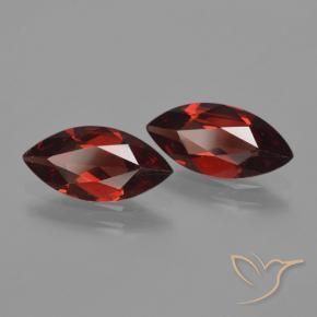 3.08 ctw Red Pyrope Garnet Stones, Natural Pyrope Garnet in Marquise Facet Shape for Sale