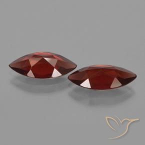 Pyrope Garnet Gemstones in 12 x 6 mm Size for Sale, Pyrope Garnet Stones in Dark Red Color