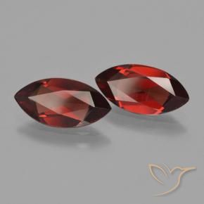 3.61 ctw Red Pyrope Garnet Stones, Natural Pyrope Garnet in Marquise Facet Shape for Sale