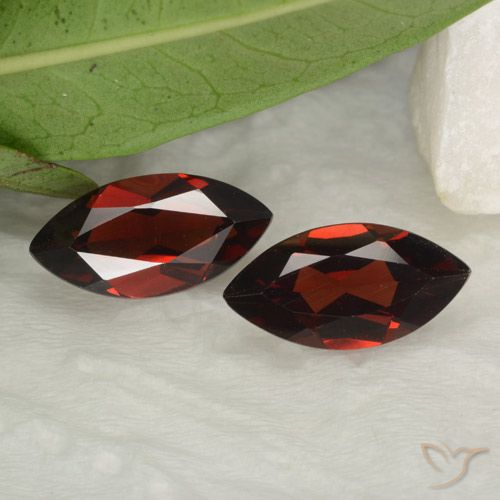 3.68 ct Marquise Cut Pyrope Garnet, 11.7 x 5.8 mm From Mozambique, Photo A