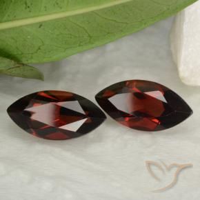 3.68 ctw Red Pyrope Garnet Stones, Natural Pyrope Garnet in Marquise Facet Shape for Sale