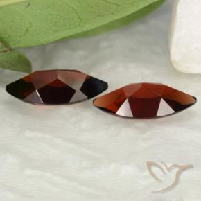 Pyrope Garnet Gemstones in 11.7 x 5.8 mm Size for Sale, Pyrope Garnet Stones in Deep Red Color