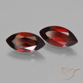 4.04 ctw Red Pyrope Garnet Stones, Natural Pyrope Garnet in Marquise Facet Shape for Sale