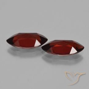 Pyrope Garnet Gemstones in 11.8 x 6 mm Size for Sale, Pyrope Garnet Stones in Deep Red Color