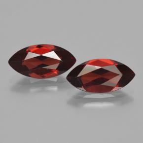 Dark Red Pyrope Garnet Gem - 2ct Marquise Facet (ID: 465847)