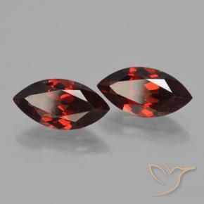 4.40 ctw Red Pyrope Garnet Stones, Natural Pyrope Garnet in Marquise Facet Shape for Sale