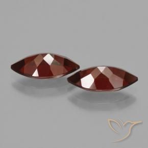 Pyrope Garnet Gemstones in 12 x 6.1 mm Size for Sale, Pyrope Garnet Stones in Dark Red Color