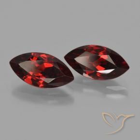4.36 ctw Red Pyrope Garnet Stones, Natural Pyrope Garnet in Marquise Facet Shape for Sale