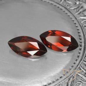 3.56 ctw Red Pyrope Garnet Stones, Natural Pyrope Garnet in Marquise Facet Shape for Sale