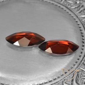 Pyrope Garnet Gemstones in 12.1 x 6.1 mm Size for Sale, Pyrope Garnet Stones in Deep Blood Red Color