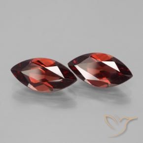 3.91 ctw Red Pyrope Garnet Stones, Natural Pyrope Garnet in Marquise Facet Shape for Sale
