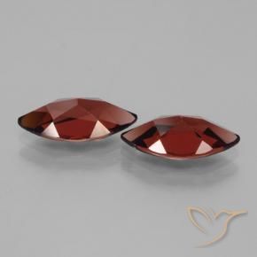 Pyrope Garnet Gemstones in 11.8 x 6 mm Size for Sale, Pyrope Garnet Stones in Merlot Red Color