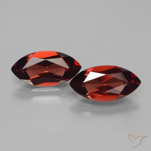 4 ct Marquise Cut Pyrope Garnet, 12 x 6 mm From Mozambique, Photo A
