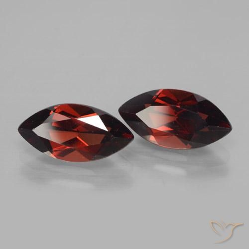 4.45 ctw Red Pyrope Garnet Stones, Natural Pyrope Garnet in Marquise Facet Shape for Sale