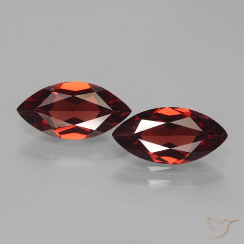 3.52ctw Natural Deep Red Pyrope Garnet, Marquise, VVS-VS