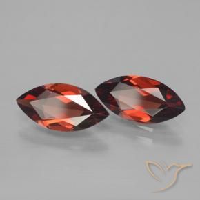 3.52 ctw Red Pyrope Garnet Stones, Natural Pyrope Garnet in Marquise Facet Shape for Sale