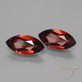 3.86 ctw Red Pyrope Garnet Stones, Natural Pyrope Garnet in Marquise Facet Shape for Sale