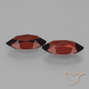 Pyrope Garnet Gemstones in 12.1 x 6 mm Size for Sale, Pyrope Garnet Stones in Dark Red Color