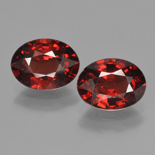 Deep Blood Red Pyrope Garnet Gem - 1.6ct Oval Facet (ID: 465953)