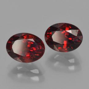 3.60 ctw Red Pyrope Garnet Stones, Natural Pyrope Garnet in Oval Facet Shape for Sale