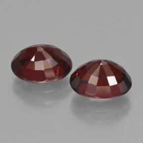 Pyrope Garnet Gemstones in 8 x 6 mm (calibrated) Size for Sale, Pyrope Garnet Stones in Dark Red Color