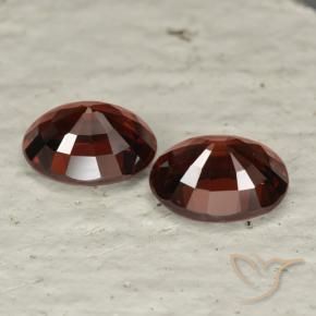 Pyrope Garnet Gemstones in 8 x 6 mm (calibrated) Size for Sale, Pyrope Garnet Stones in Deep Blood Red Color