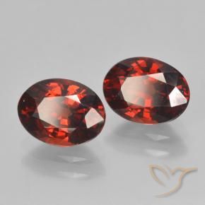 3.09 ctw Red Pyrope Garnet Stones, Natural Pyrope Garnet in Oval Facet Shape for Sale