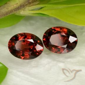 3.26 ctw Red Pyrope Garnet Stones, Natural Pyrope Garnet in Oval Facet Shape for Sale