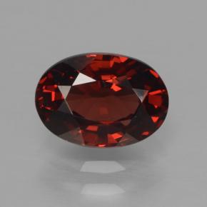 Темно-красный Гранат Пироп Камень - 1.4ct Фасетный Овал (ID: 466034)