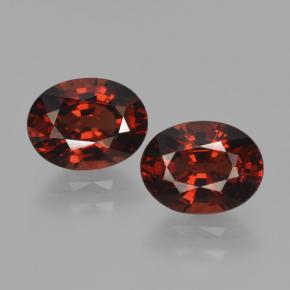 Deep Red Pyrope Garnet Gem - 1.6ct Oval Facet (ID: 466062)