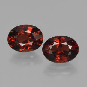 Deep Blood Red Pyrope Garnet Gem - 1.6ct Oval Facet (ID: 466063)