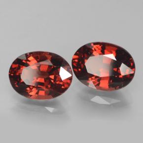 3.52 ctw Red Pyrope Garnet Stones, Natural Pyrope Garnet in Oval Facet Shape for Sale