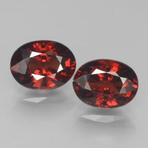 Dark Red Pyrope Garnet Gem - 1.6ct Oval Facet (ID: 466108)