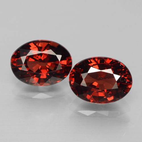 Dark Red Pyrope Garnet Gem - 1.6ct Oval Facet (ID: 466110)