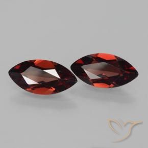 3.39 ctw Red Pyrope Garnet Stones, Natural Pyrope Garnet in Marquise Facet Shape for Sale