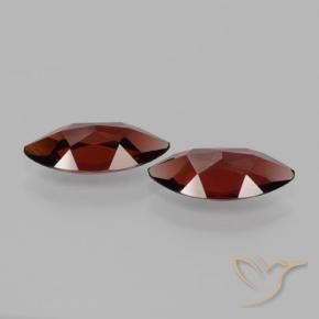 Pyrope Garnet Gemstones in 11.8 x 5.9 mm Size for Sale, Pyrope Garnet Stones in Deep Red Color