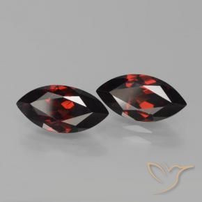 4.32 ctw Red Pyrope Garnet Stones, Natural Pyrope Garnet in Marquise Facet Shape for Sale