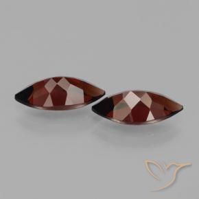 Pyrope Garnet Gemstones in 12 x 6.1 mm Size for Sale, Pyrope Garnet Stones in Dark Red Color