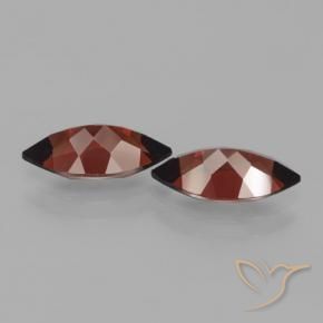 Pyrope Garnet Gemstones in 11.9 x 6.1 mm Size for Sale, Pyrope Garnet Stones in Deep Red Color