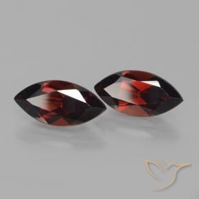 4.55 ctw Red Pyrope Garnet Stones, Natural Pyrope Garnet in Marquise Facet Shape for Sale