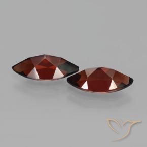 Pyrope Garnet Gemstones in 12 x 6 mm Size for Sale, Pyrope Garnet Stones in Deep Blood Red Color