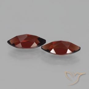 Pyrope Garnet Gemstones in 12 x 6.1 mm Size for Sale, Pyrope Garnet Stones in Dark Red Color