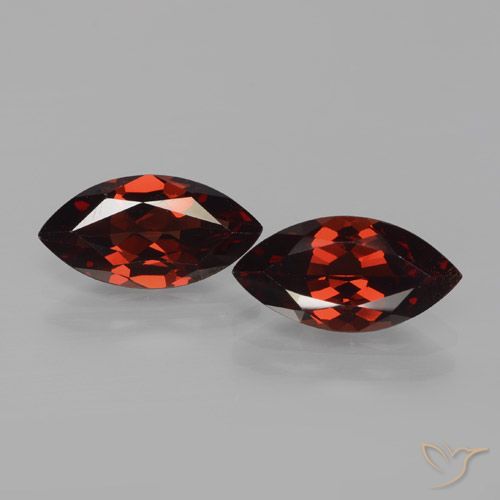 3.92ctw Natural Deep Red Pyrope Garnet, Marquise, VVS-VS