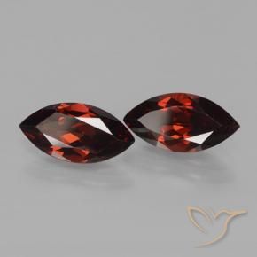 3.92 ctw Red Pyrope Garnet Stones, Natural Pyrope Garnet in Marquise Facet Shape for Sale