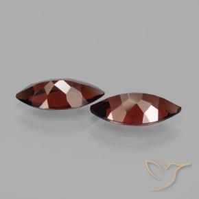 Pyrope Garnet Gemstones in 12.1 x 6 mm Size for Sale, Pyrope Garnet Stones in Deep Red Color