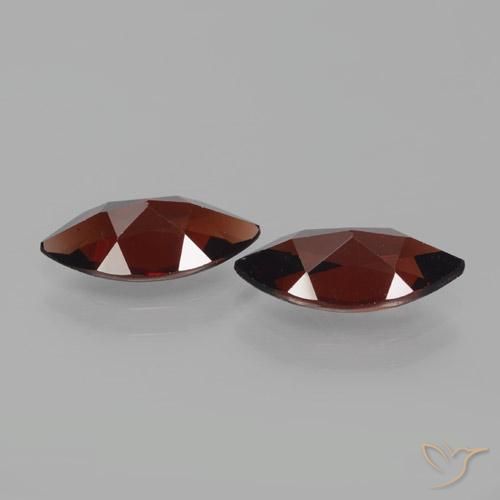 Pyrope Garnet Gemstones in 12.2 x 6.1 mm Size for Sale, Pyrope Garnet Stones in Deep Red Color