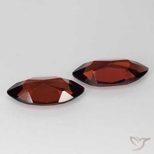 Pyrope Garnet Gemstones in 12 x 6.1 mm Size for Sale, Pyrope Garnet Stones in Dark Red Color