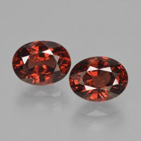 Deep Scarlet Red Pyrope Garnet Gem - 1.8ct Oval Facet (ID: 466144)