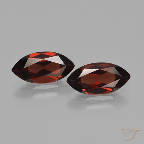 4.15 ct Marquise Cut Pyrope Garnet, 12.1 x 6.1 mm From Mozambique, Photo A