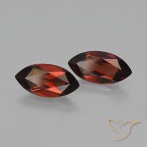 4.15 ctw Red Pyrope Garnet Stones, Natural Pyrope Garnet in Marquise Facet Shape for Sale